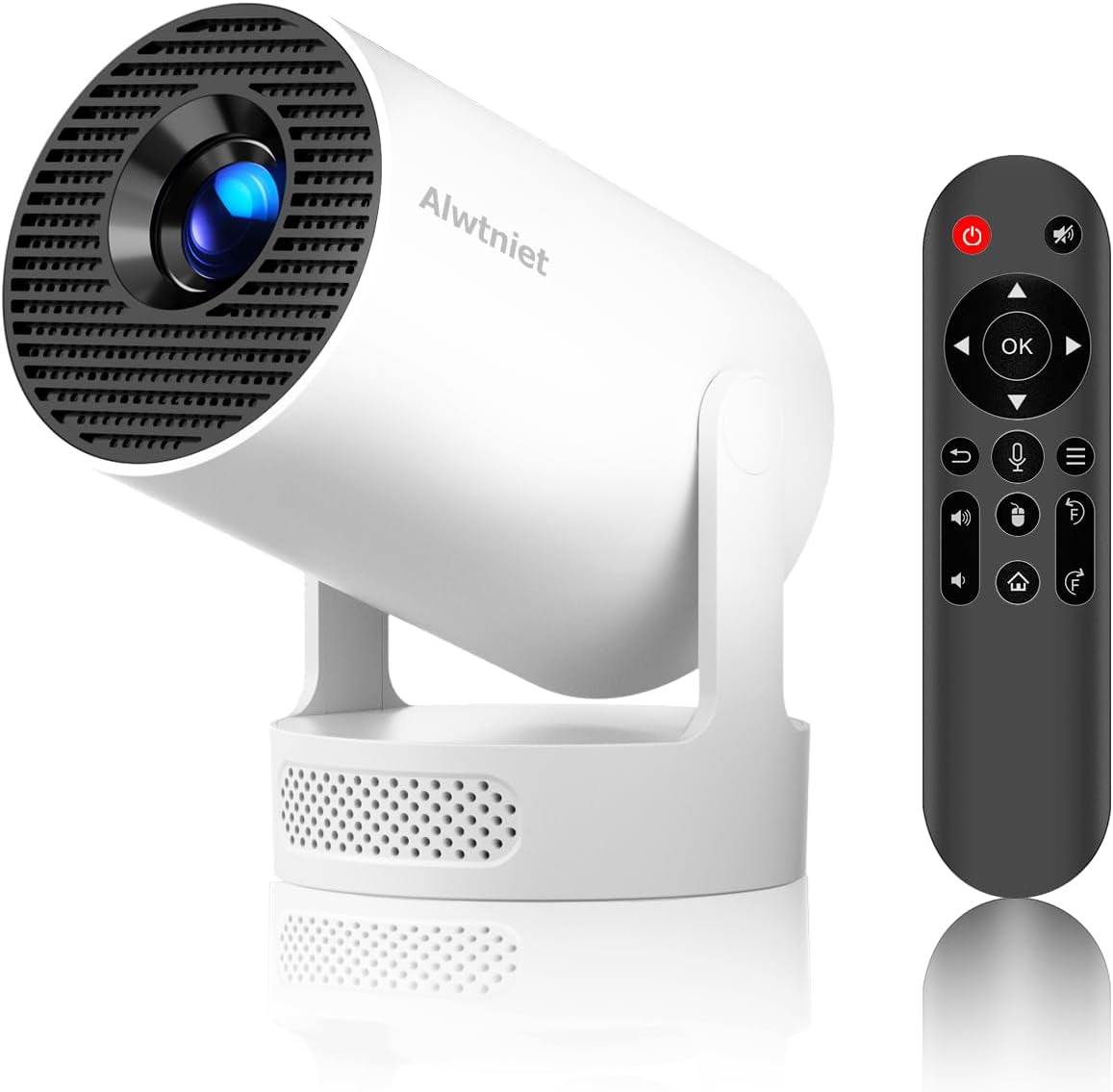 Mini Projector with Wifi 6 and Bluetooth5.4, Portable Projector 4K Support, Android 14 Smart Proyector with 200ASIN & Auto Keystone,  Hy300Pro+ Small Proyector for Bedroom, Movie, Outdoor