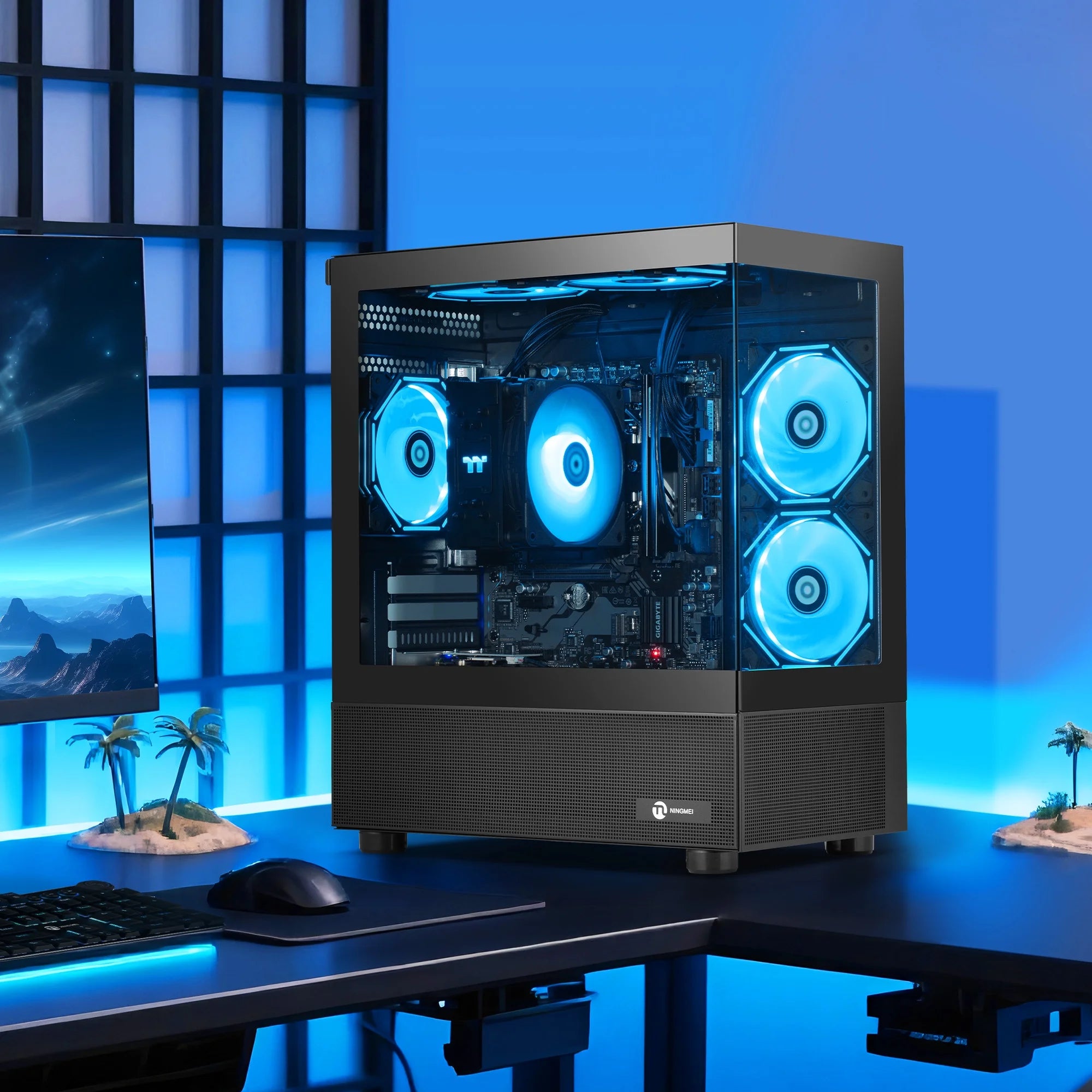 Gaming PC AMD Ryzen 5 5600GT 16GB RAM 1TB SSD Wifi Windows 11 PC Gaming Black
