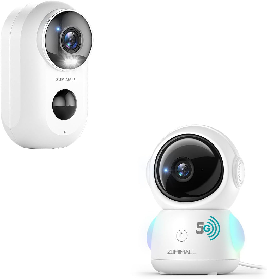 360° Indoor Security Camera, 3MP Baby Monitor Camera, 24/7 Recording Wired Security Camera, Security Cameras Wireless Outdoor with Magnetic Mount