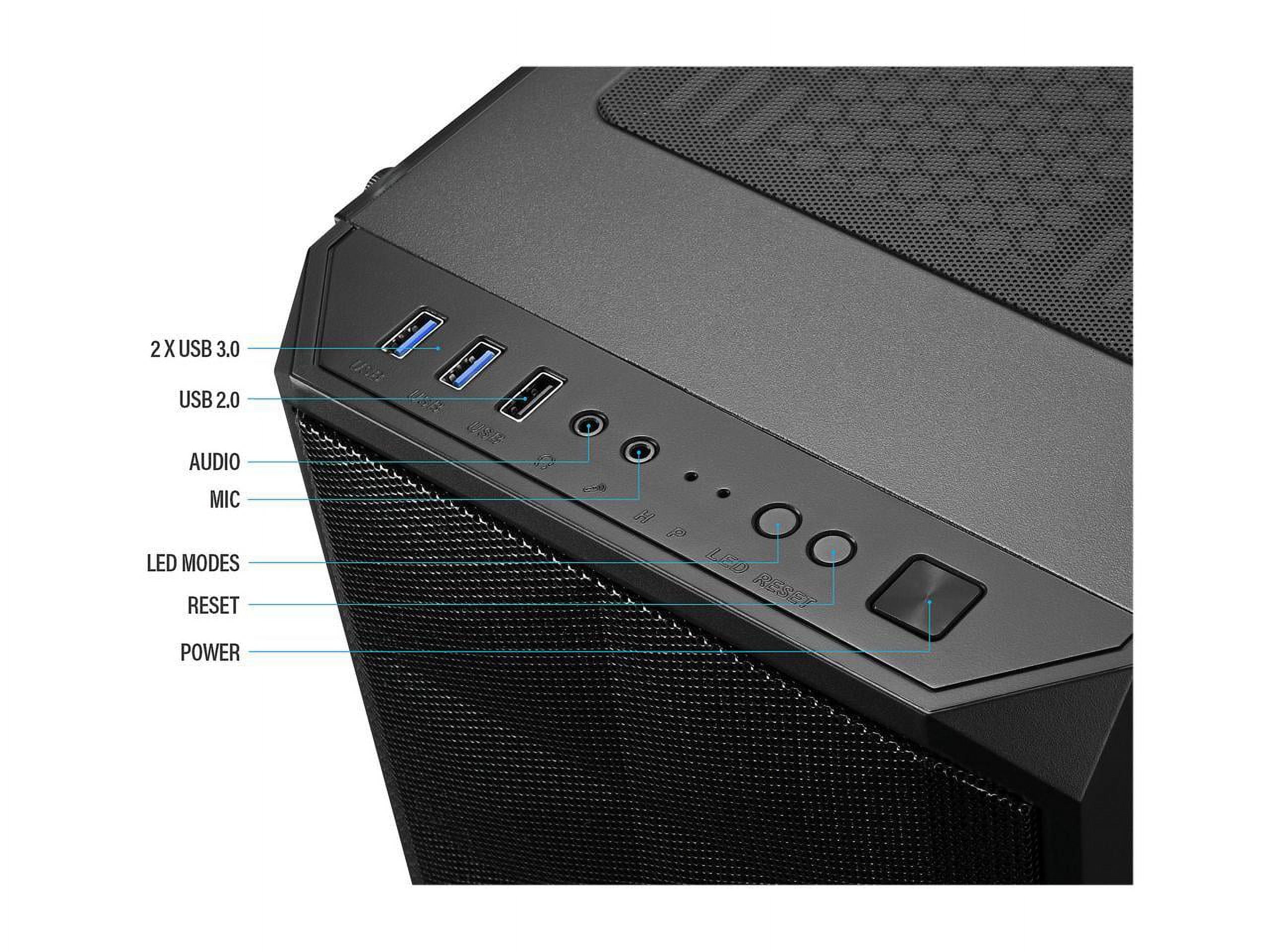 Odyssey Darkus V3  Gaming PC, RGB LED Fans, Intel Core I5 Upto 4.1Ghz, 16GB DDR4 RAM, 1TB Nvme SSD, Geforce RTX 3050 6GB GDDR6, Wi-Fi, Windows 11 Pro