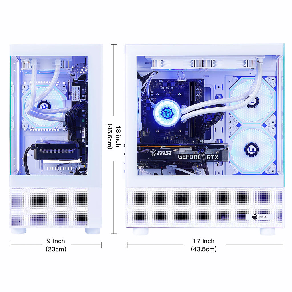 Lumishore Gaming PC AMD Ryzen 7 5700X NVIDIA RTX 5060 32GB RAM 1TB SSD Wifi PC Gaming