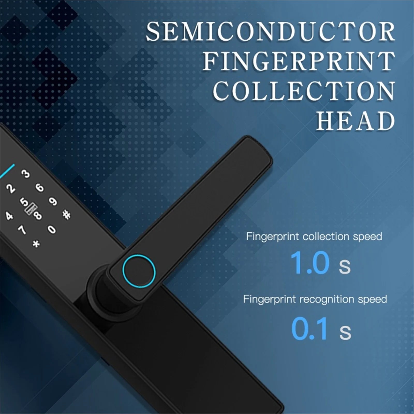 Smart Door Lock Digital Electronic Lock Smart Home Wooden Door Lock Biometric Fingerprint ,Easy to Install