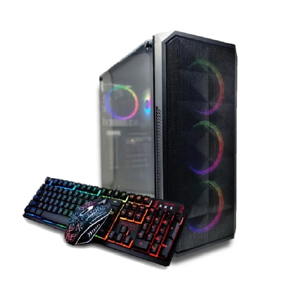 Odyssey Darkus V3  Gaming PC, RGB LED Fans, Intel Core I5 Upto 4.1Ghz, 16GB DDR4 RAM, 1TB Nvme SSD, Geforce RTX 3050 6GB GDDR6, Wi-Fi, Windows 11 Pro