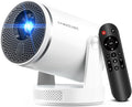 Mini Projector with Wifi 6 and Bluetooth 5.4, Smart Portable Projector 4K Support, Android 14 & 400 ANSI, Auto Focus & Keystone, 1080P Small Proyector  Hy320Pro for Bedroom, Movie, Outdoor