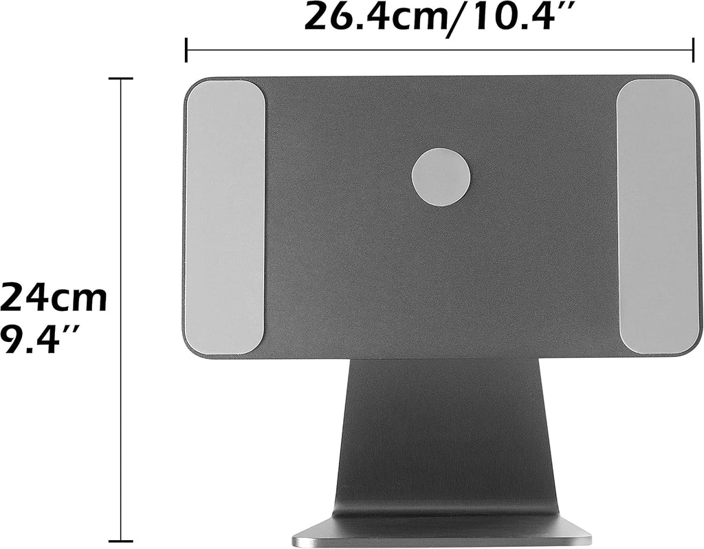 High Stability Ipad Pro Stand, Magnetic Adjustable Holder Mount for Apple Ipad Air 13'' & Ipad Pro 12.9'' 3Rd/4Th/5Th/6Th Gen - Grey