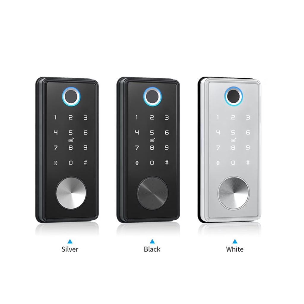 Door Lock, Tuya App Fingerprint Keyless without Handle Lock Cerradura Inteligente Biometric Deadbolt Electronic Smart Door Lock ,Easy to Install