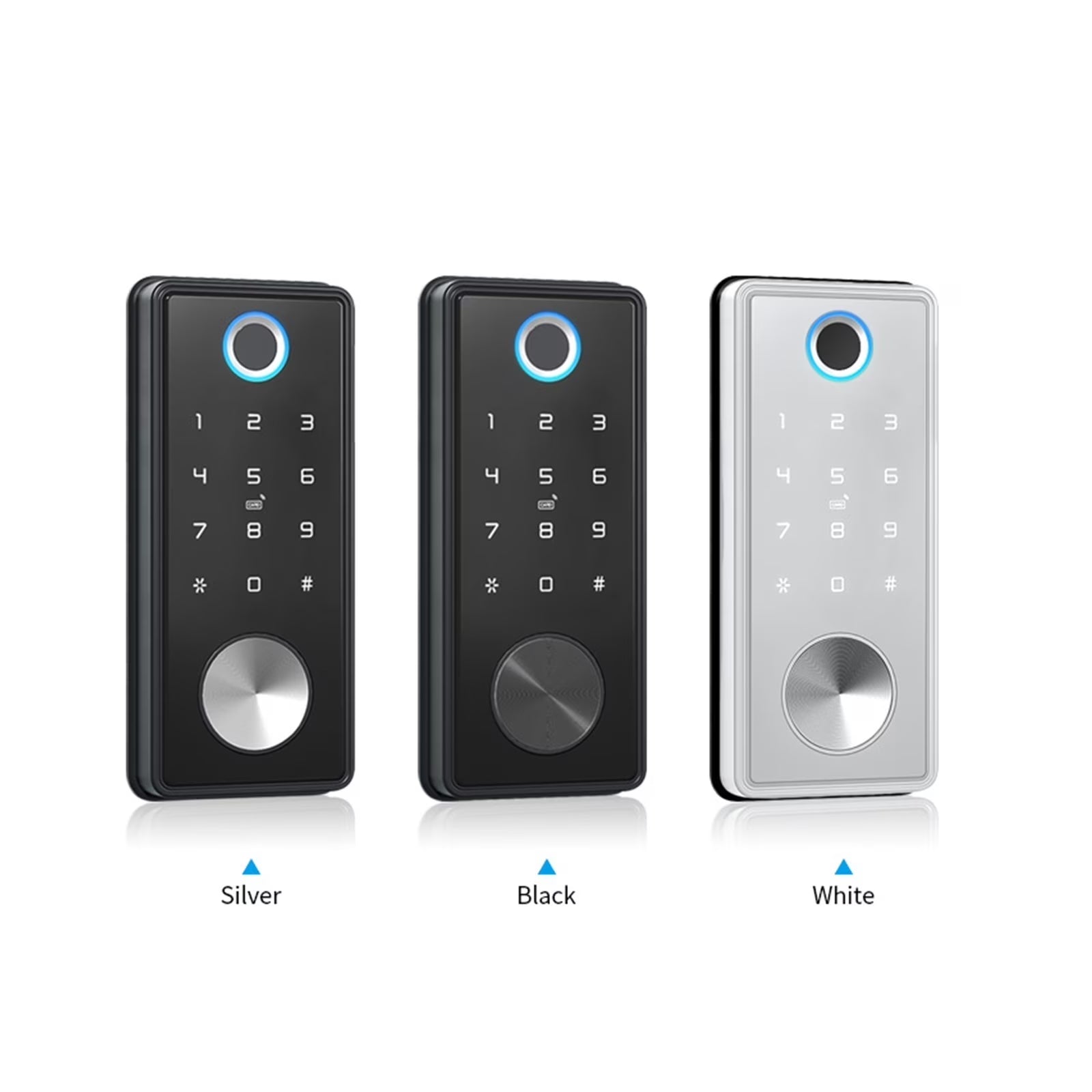 Door Lock, Tuya App Fingerprint Keyless without Handle Lock Cerradura Inteligente Biometric Deadbolt Electronic Smart Door Lock ,Easy to Install