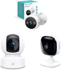 4MP 2K Security Camera Outdoor Wired & Pan/Tilt Smart Security Camera & Security Camera for Baby Monitor, 1080P HD Indoor Camera for Home Security with Motion Detection