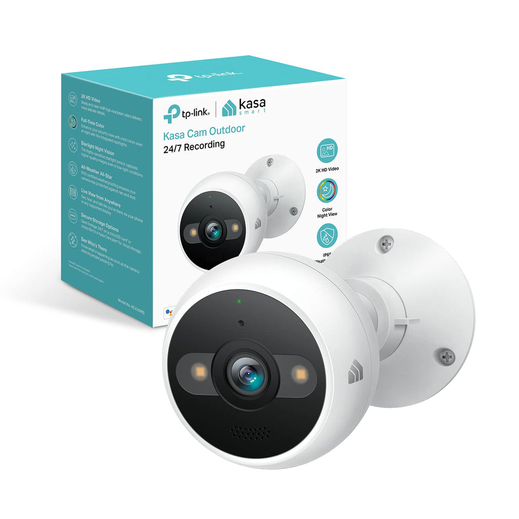 4MP 2K Security Camera Outdoor Wired & Pan/Tilt Smart Security Camera, 1080P HD Dog Camera 2.4Ghz with Night Vision, Motion Detection