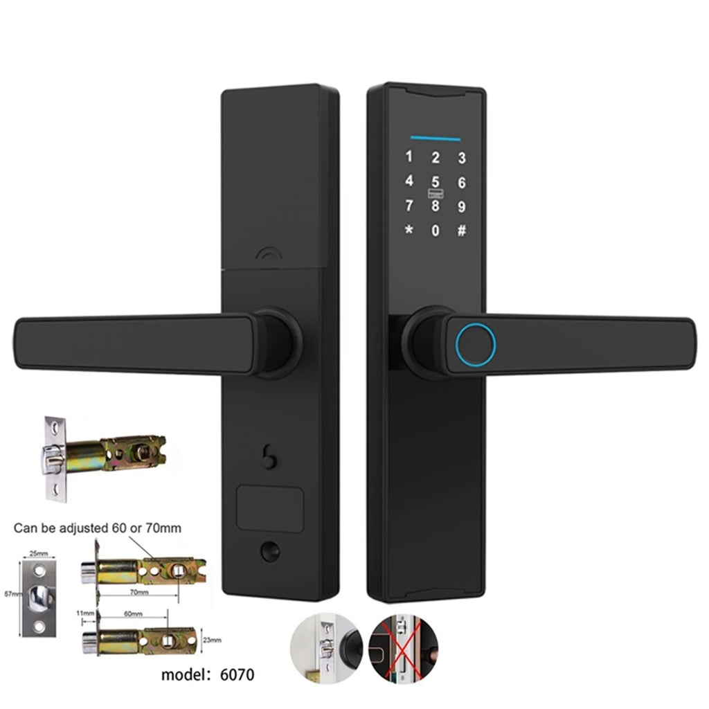 Smart Door Lock Digital Electronic Lock Smart Home Wooden Door Lock Biometric Fingerprint ,Easy to Install