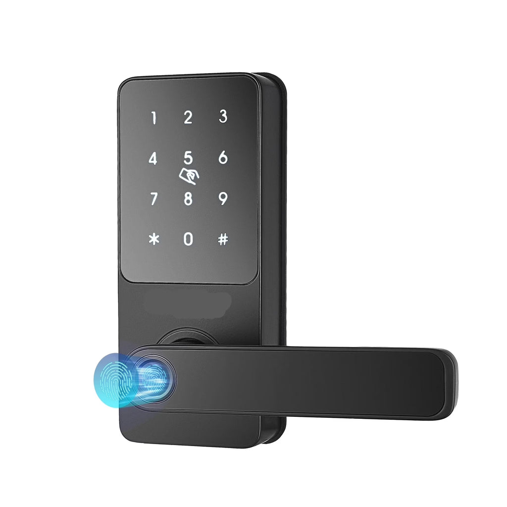 Smart Lock 5 in 1 Smart Door Knob Fingerprint Deadbolt with App Control Bluetooth Smart Lock Keyless Entry Door Lock