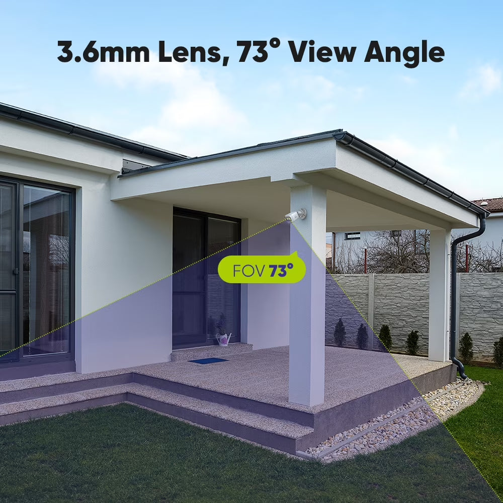 2PCS 2MP 1080P HD Security Surveillance System Camera Ir-Cut Night Vision Audio Recording Waterproof Housing Camera Kit