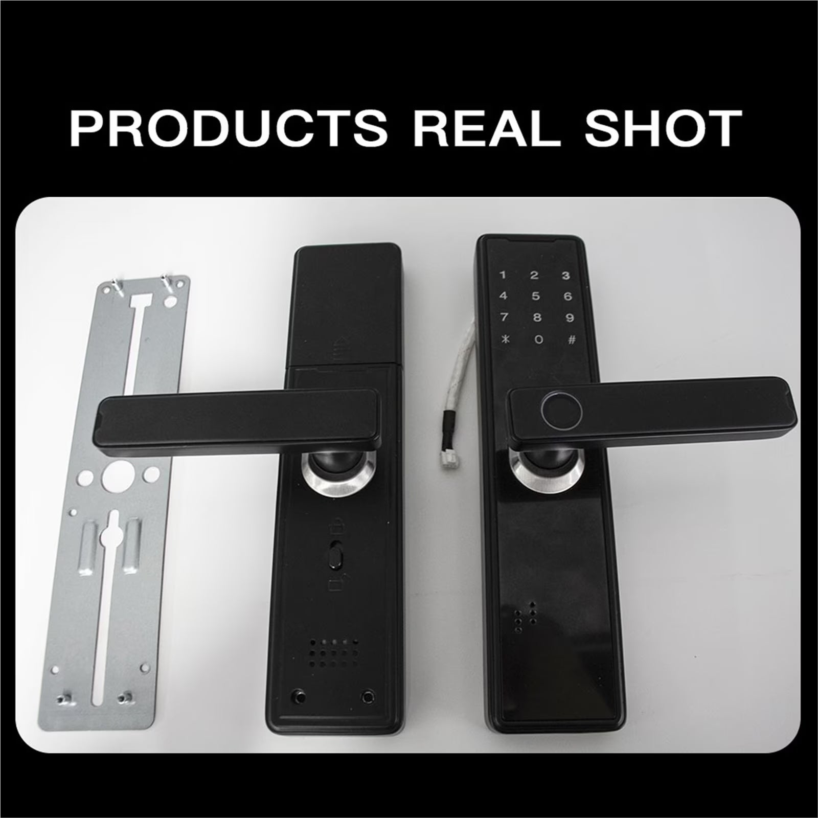Smart Door Lock Biometric Fingerprint Remote Unlocking Keyless Card Password Lock Electronic Door Lock